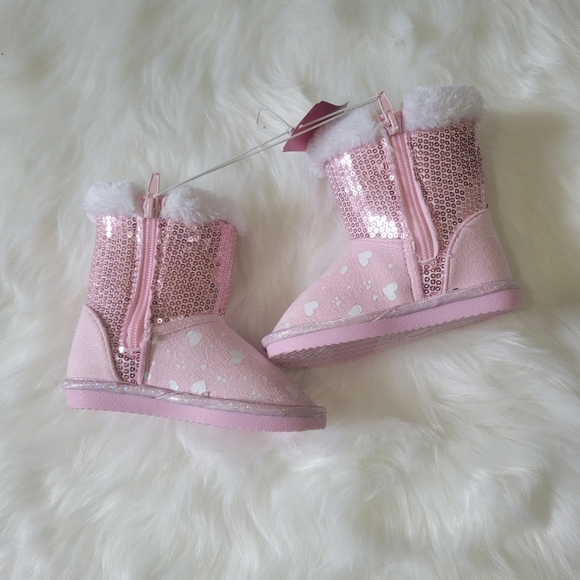 Disney Princes Pink Sequin Princess Boots - Picture 4 of 12
